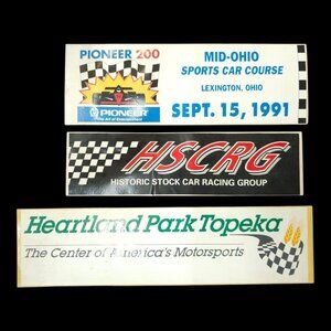 Pioneer 200 Mid Ohio Historic Stock Car Racing Heartland Park Sticker Lot NOS